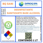 BQ SANI DESINFECTANTE SANITIZANTE BASE ALCOHOL 1 LT