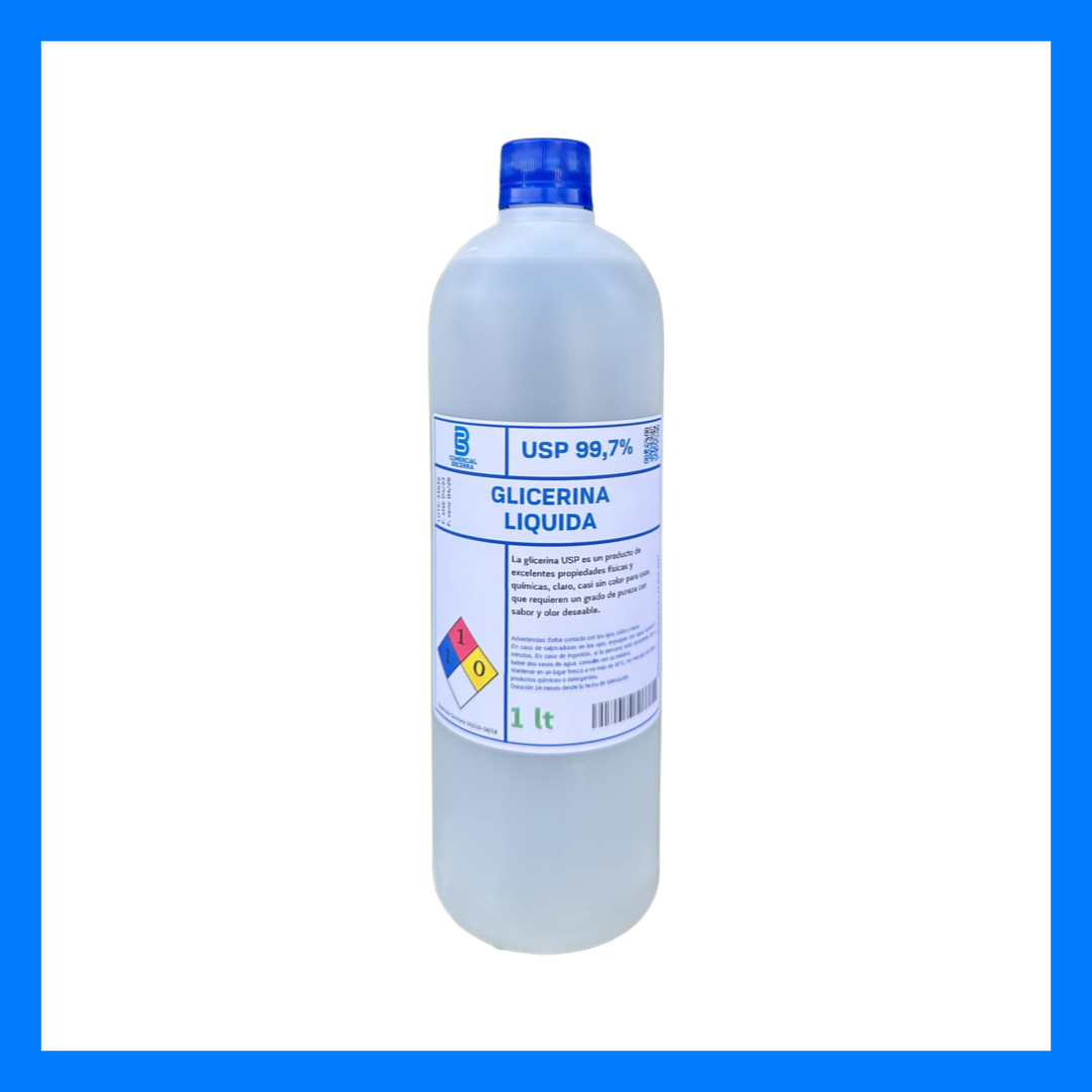 Glicerina Liquida USP 1 litro o 1,25 KG