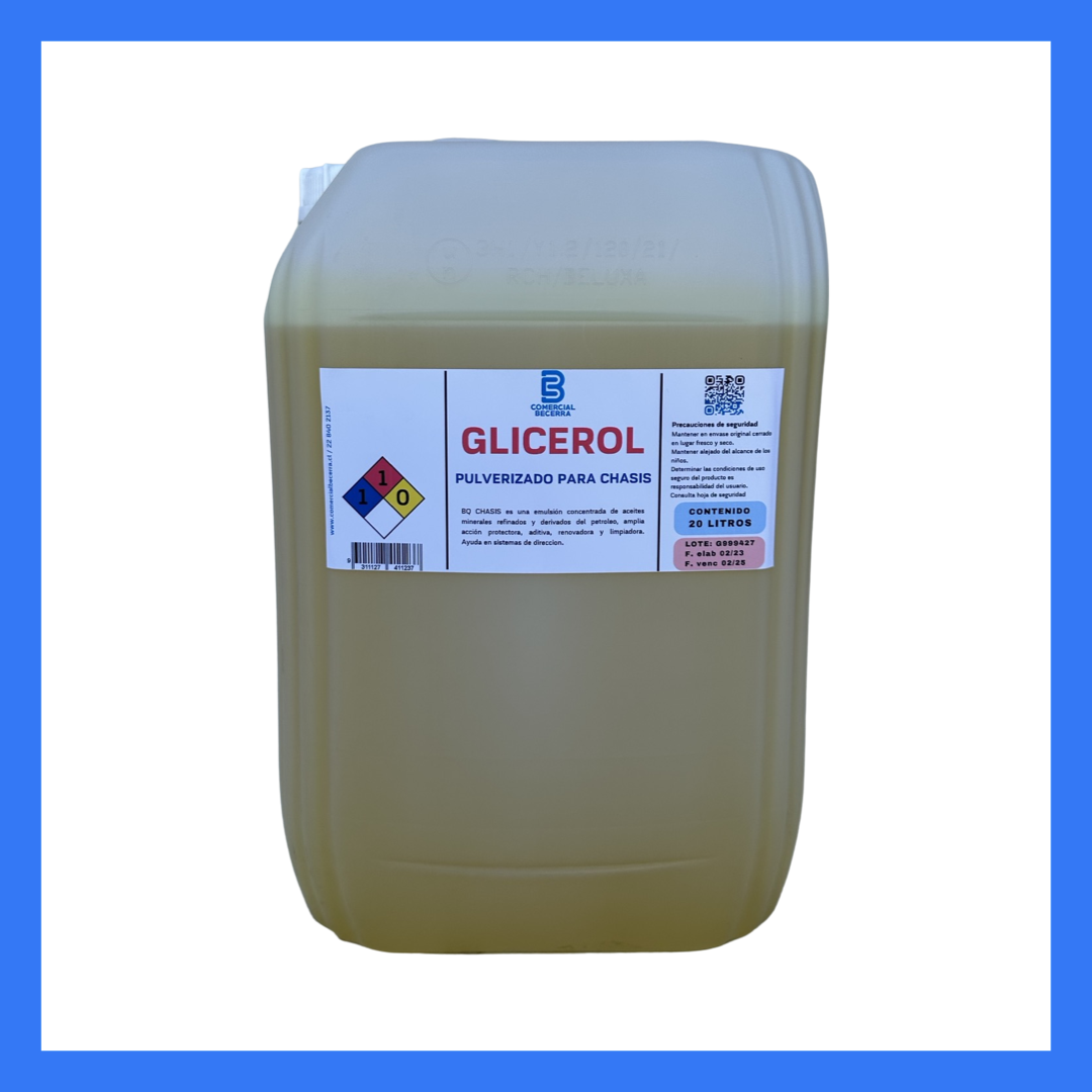 Glicerol Pulverizado de Chasis 20 LT